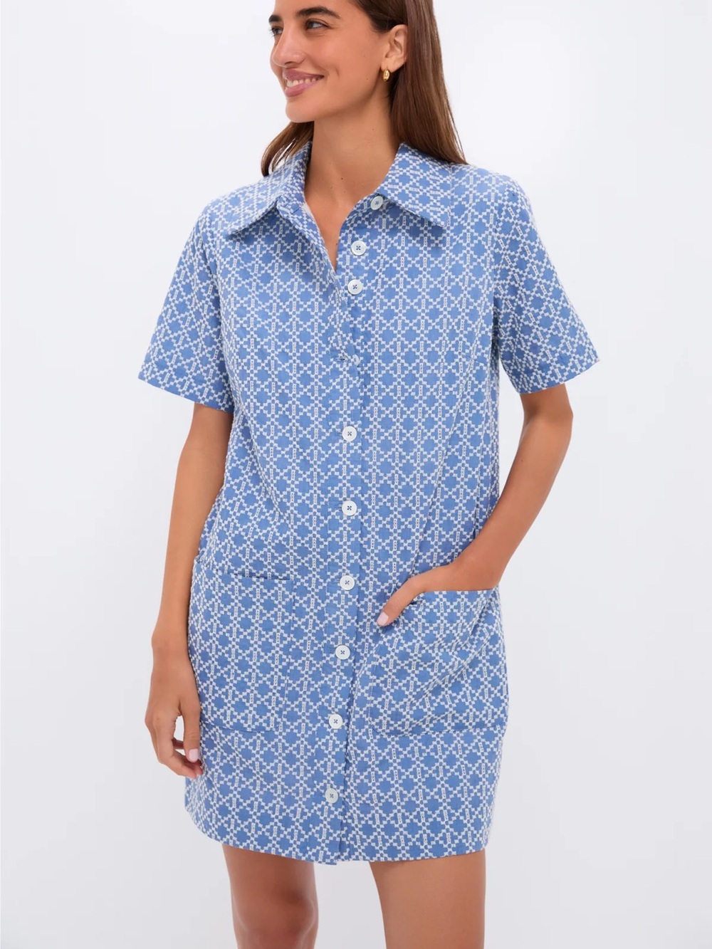 Tuckernuck NWT Pomander Place Blue Denim Embroidered Lacie Dress Size Large